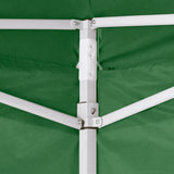 Vidaxl vouwtent met 2 wanden 3x3 m groen