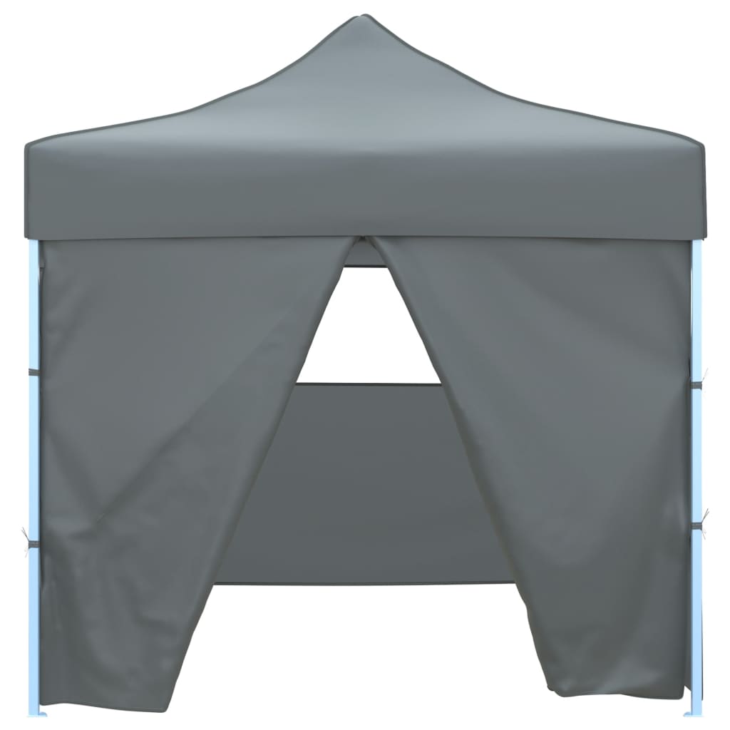 Vidaxl folding tent pop-up with 4 side walls 3x3 m anthracite