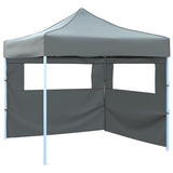 Vidaxl vouwtent pop-up met 2 zijwanden 3x3 m antraciet