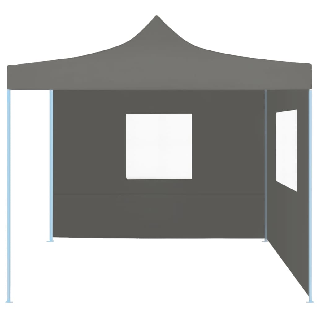 Vidaxl Pliant tente pop-up avec 2 parois latérales 3x3 m anthracite