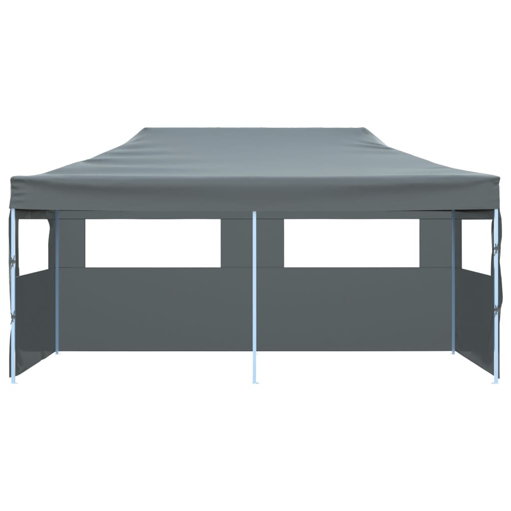 Vidaxl Partytent Pop-up faltbar mit Seitenwänden 3x6 m Anthrazit