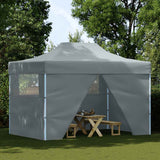 Vidaxl vouwtent pop-up met 4 zijwanden 3x4,5 m antraciet