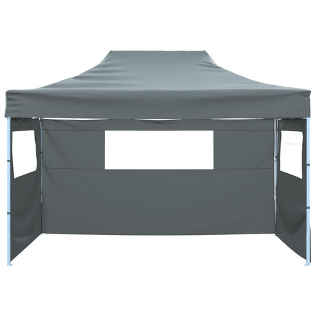 Vidaxl vouwtent met 3 wanden 431x291x315 cm antraciet