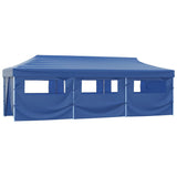 VidaXL Vouwtent pop-up met 8 zijwanden 3x9 m blauw