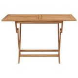 Vidaxl tuintafel inklapbaar 120x70x75 cm massief teakhout