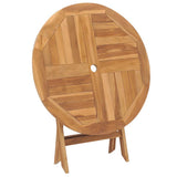 Vidaxl tuintafel inklapbaar 85x76 cm massief teakhout