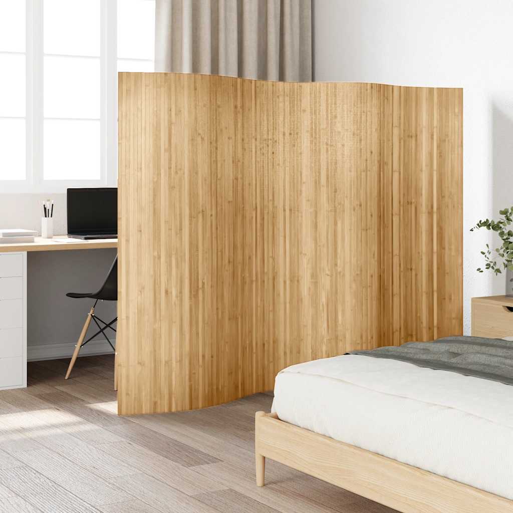 Vidaxl kamerscherm breedte 250 cm hoogte 165 cm bamboe natuurlijk