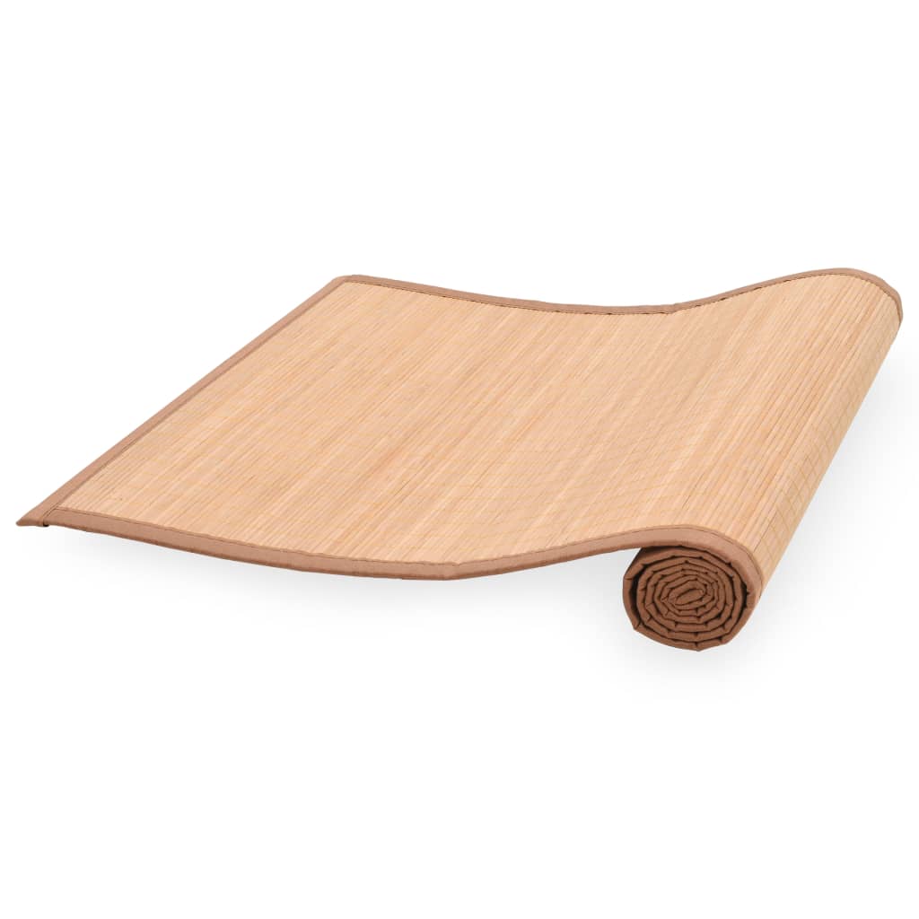 Vidaxl yogamat 60x180 cm bamboe bruin