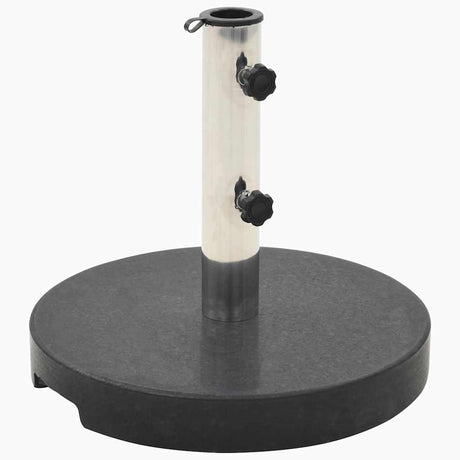 Vidaxl parasolvoet rond 20 kg graniet zwart