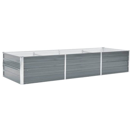 Vidaxl plantenbak verhoogd 240x80x45 cm gegalvaniseerd staal grijs