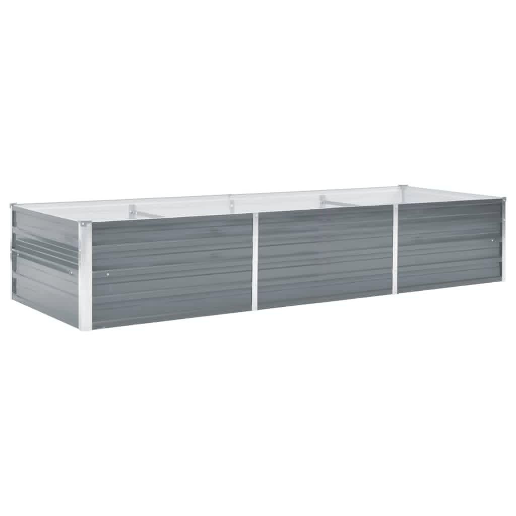 Vidaxl Planter Insert 240x80x45 cm galvaniseret stålgrå