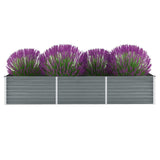 Vidaxl Planter Insert 240x80x45 cm galvaniseret stålgrå