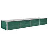 Planteur vidaxl inséré 320x80x45 cm en acier galvanisé vert