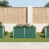 Vidaxl plantenbak verhoogd 160x40x77 cm gegalvaniseerd staal groen
