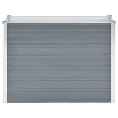 Vidaxl plantenbak verhoogd 100x40x77 cm gegalvaniseerd staal grijs