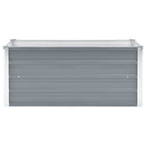 Vidaxl plantenbak verhoogd 100x40x45 cm gegalvaniseerd staal grijs