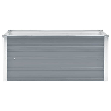 Vidaxl plantenbak verhoogd 100x40x45 cm gegalvaniseerd staal grijs