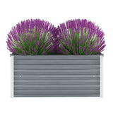 Vidaxl Planter insenté 100x40x45 cm Gray en acier galvanisé