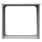 Vidaxl haardhoutschuur 172x91x154 cm gegalvaniseerd staal grijs