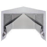 Vidaxl partytent met 4 mesh zijwanden 4x3 m