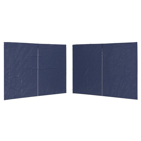 Vidaxl tentwanden met ritssluiting pe blauw 2 st