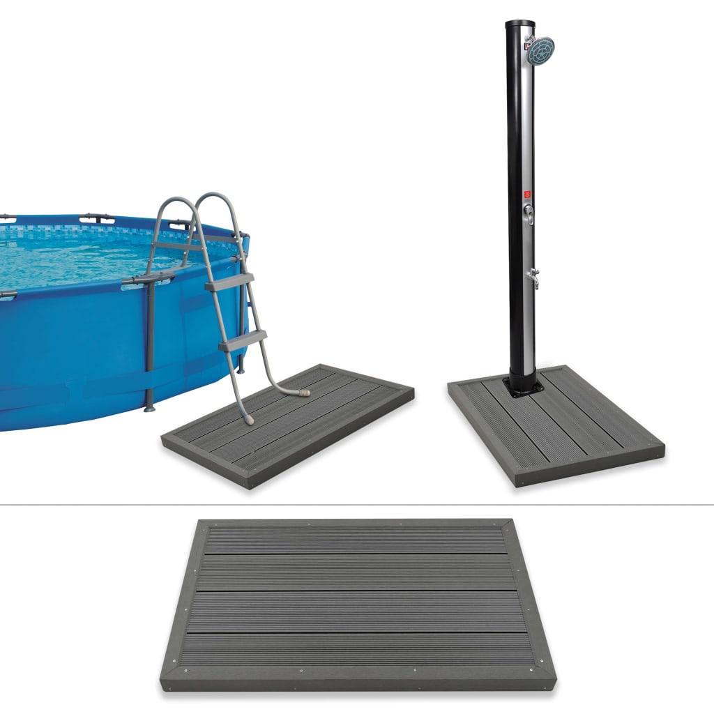 Vidaxl -Bodenelement für Solardouche oder Swimmingpool Leiter HKC