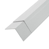 Vidaxl 5 St Terrace Corner Placting Boards 170 cm en aluminium argenté couleur