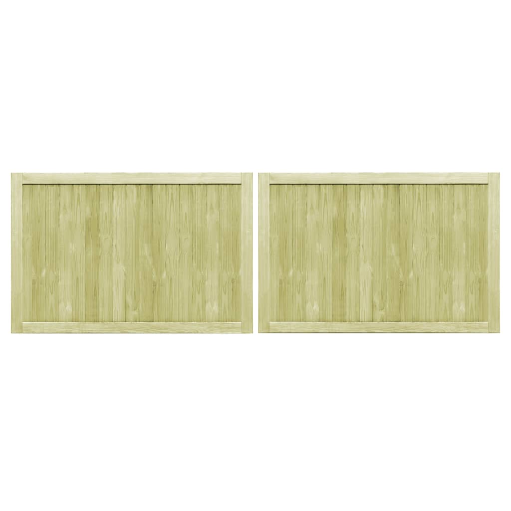 PORTS VIDAXL 2 PCS 300x100 cm Pine impregnato