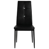 Vidaxl eetkamerstoelen 6 st kunstleer zwart