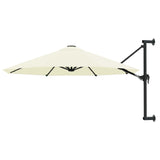 Vidaxl Wall Parasol s kovovým pólem 300 cm písek -