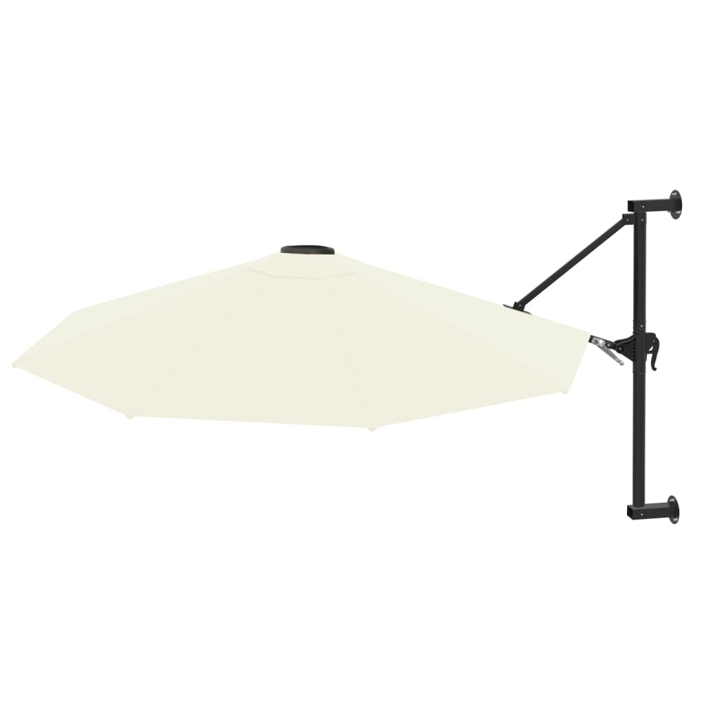 Vidaxl Wall Parasol s kovovým pólem 300 cm písek -