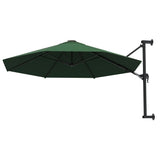 Parasol de pared Vidaxl con poste de metal de 300 cm verde