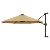 Parasol de pared Vidaxl con topo de metal de 300 cm