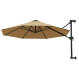 Parasol de pared Vidaxl con topo de metal de 300 cm