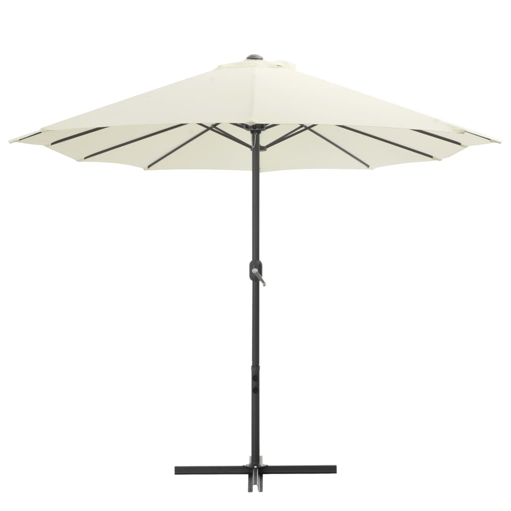 Vidaxl Parasol z aluminiowym biegunem 460x270 cm Cold -sand