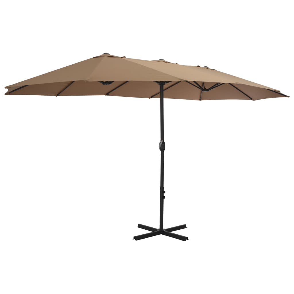 Parasol Vidaxl con polo de aluminio 460x270 cm Tope