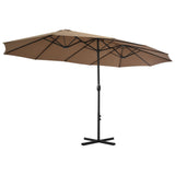 Parasol Vidaxl con polo de aluminio 460x270 cm Tope