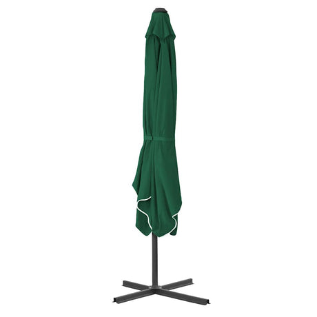 Vidaxl parasol met stalen paal 250x250 cm groen