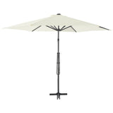 Parasol Vidaxl con poste de acero de 300 cm de arena