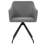 Vidaxl eetkamerstoelen draaibaar 2 st stof lichtgrijs