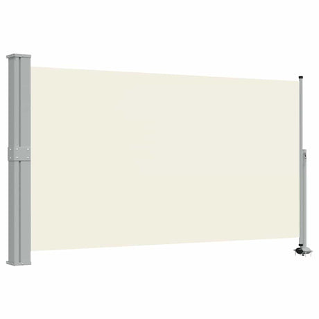 Vidaxl tuinscherm uittrekbaar 140x300 cm crèmekleurig