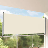 Vidaxl tuinscherm uittrekbaar 140x300 cm crèmekleurig
