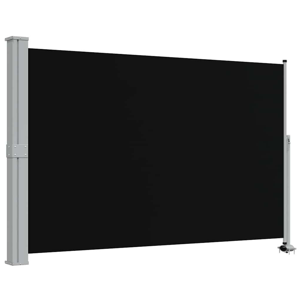 Vidaxl tuinscherm uittrekbaar 160x300 cm zwart