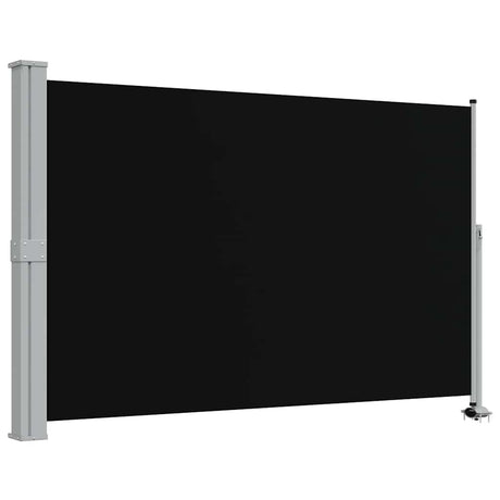 Vidaxl tuinscherm uittrekbaar 160x300 cm zwart