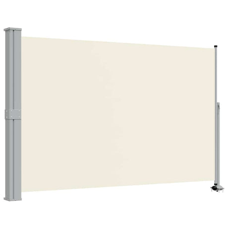 Vidaxl tuinscherm uittrekbaar 160x300 cm crèmekleurig