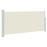Vidaxl windscherm uittrekbaar 140x300 cm crèmekleurig