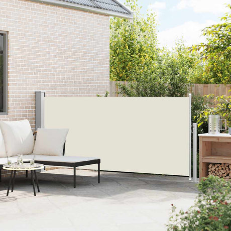 Vidaxl windscherm uittrekbaar 140x300 cm crèmekleurig