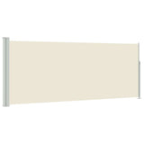 Vidaxl windscherm uittrekbaar 117x314 cm crème
