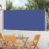 Vidaxl windscherm uittrekbaar 117x314 cm blauw