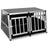 Vidaxl Dog Bank con puerta doble 89x69x50 cm